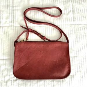 Madewell Simple Crossbody Bag Burgundy Red Fall